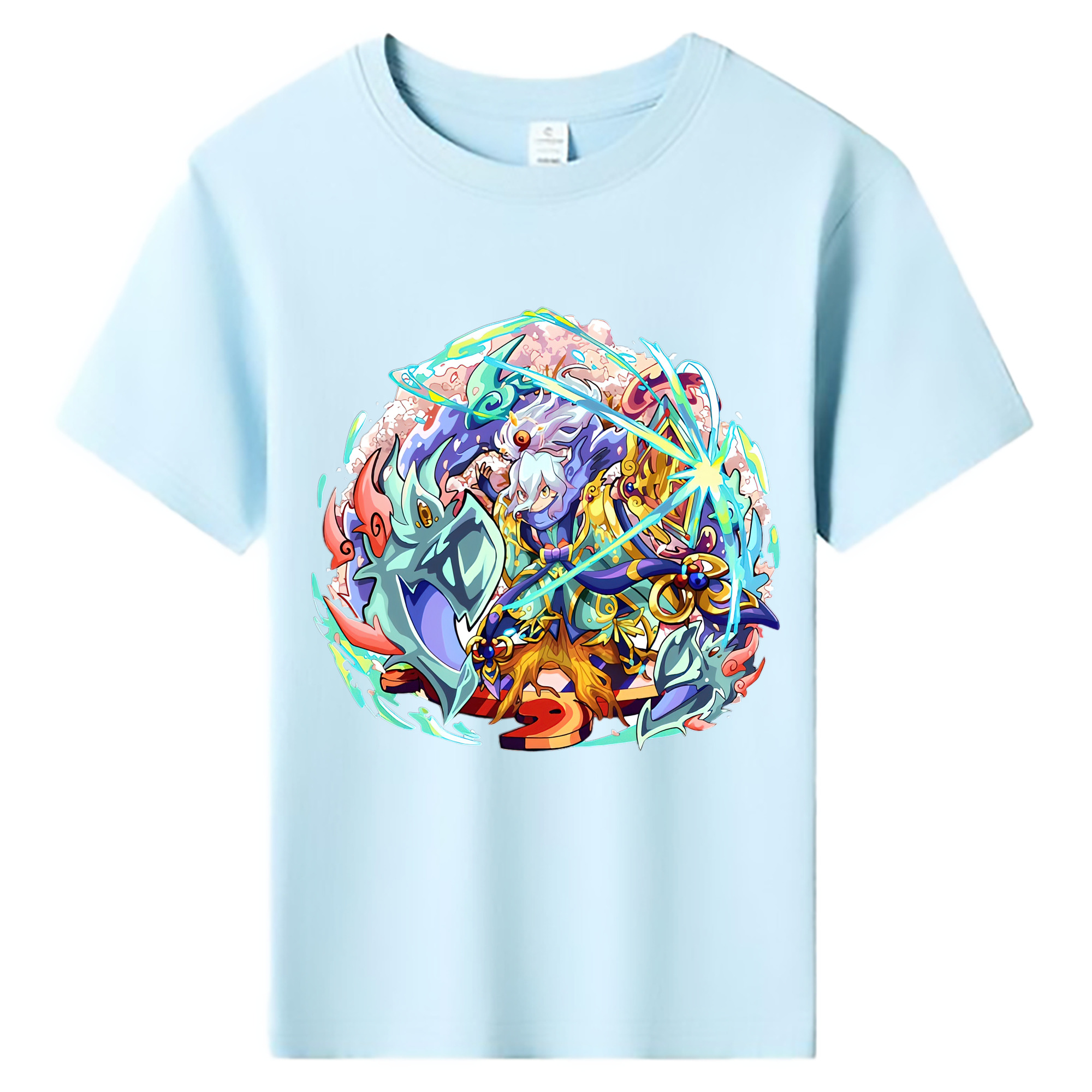 （画像用） 妖怪ウォッチ Yo-kai Watch 綿100％キッズTシャツ（フロントプリント）